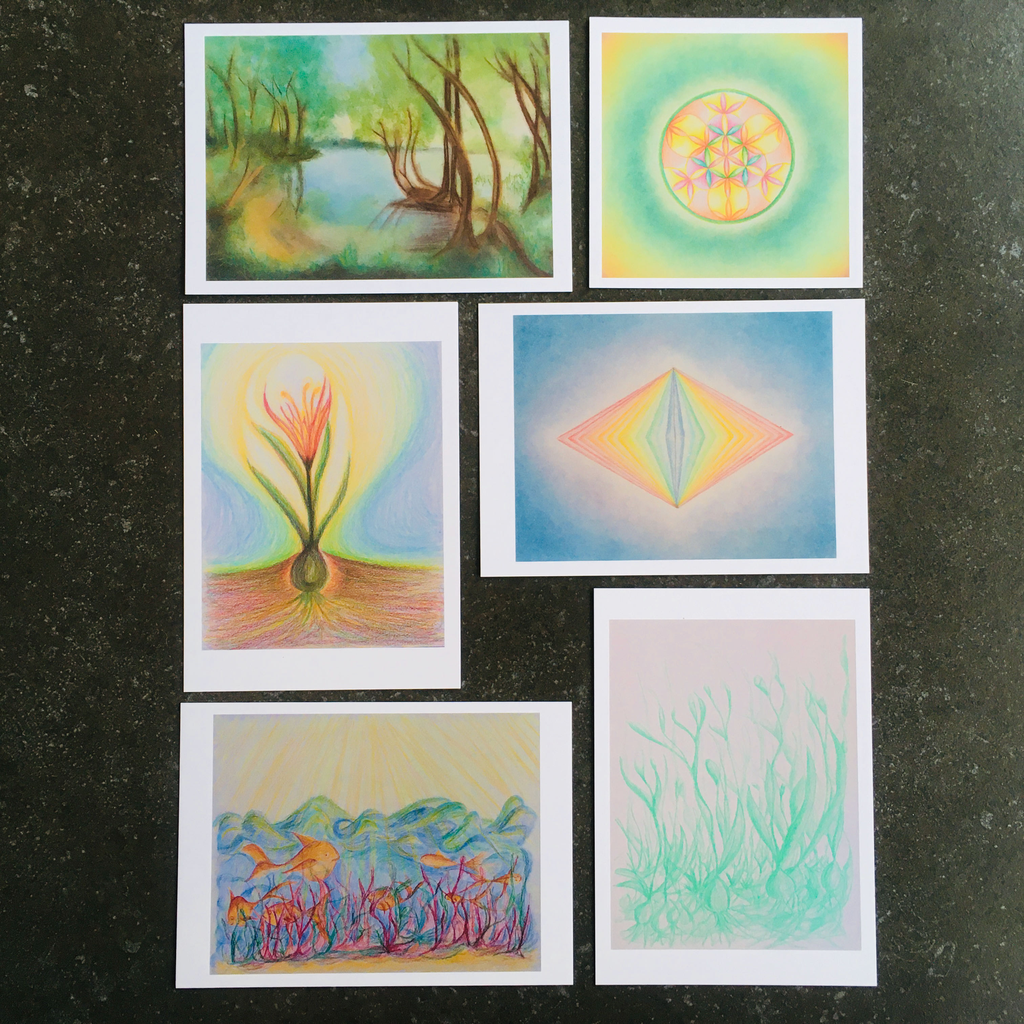 Kunstkaarten: pastel & pencil