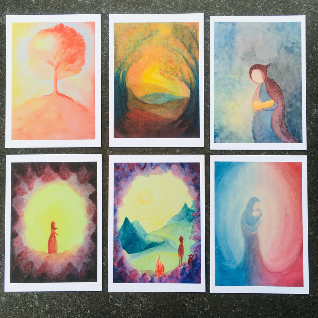 Kunstkaarten: aquarel