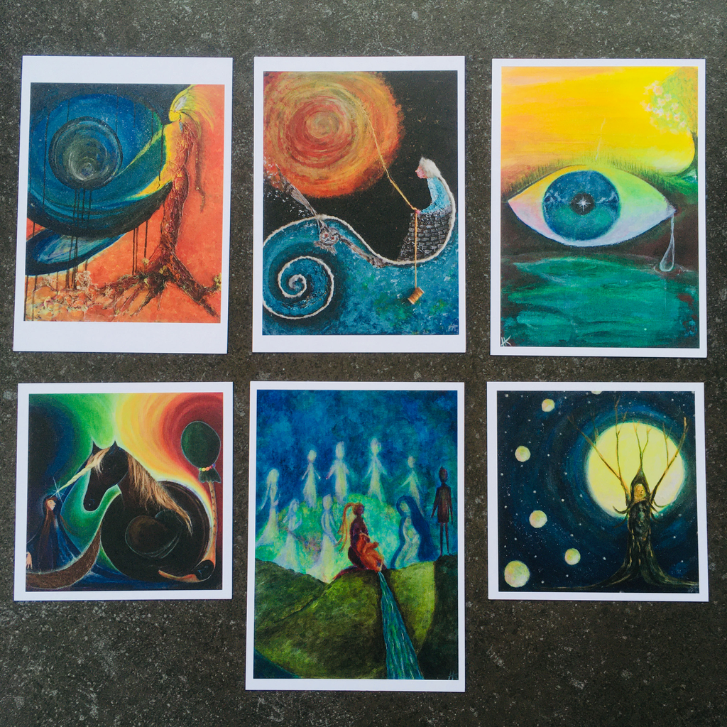 Kunstkaarten: sjamanic cards